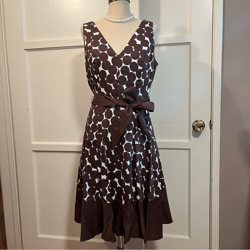 50’s style Nine West Polka Dot Dress•Sz 14
